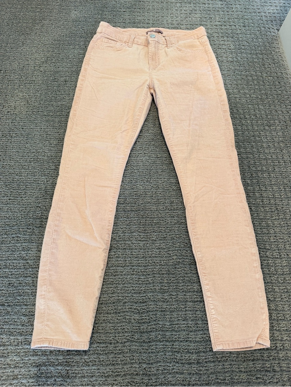 7 For All Mankind Blush Skinny Corduroy Jeans